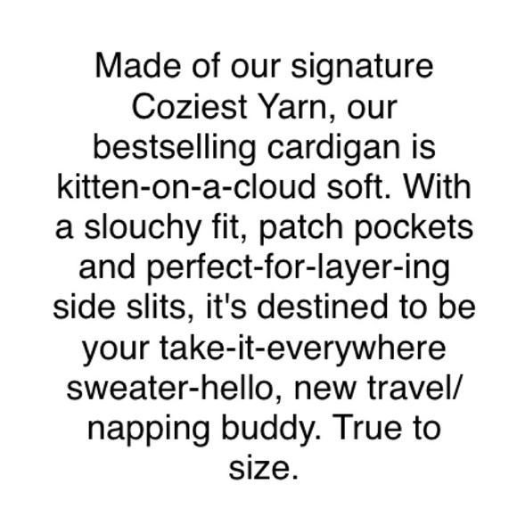 MADEWELL Kent Open Front Cardigan Sweater Antique Cream Women’s Sz XXS - Picture 5 of 8